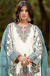 Pakistani suit With Embroidery Work & latkan  EAPK0018